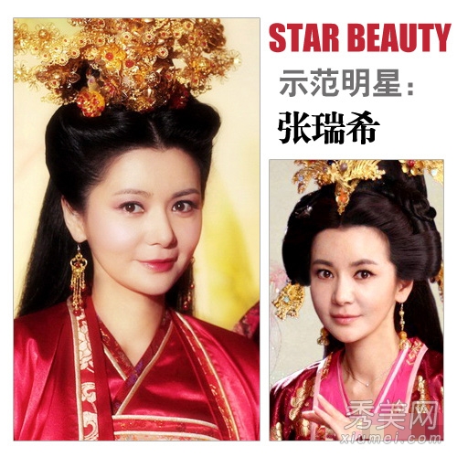 57刘晓庆“妆”14少女 《隋唐》集体妆嫩