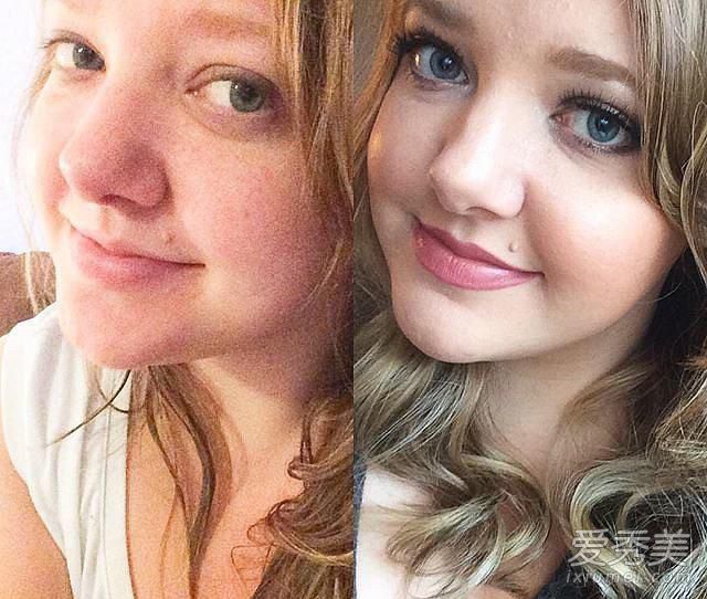 18位外國妹子化妝前後對比 感受化妝的力量 化妝前後對比
