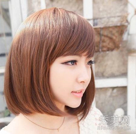 圆脸适合的发型 9款韩式短发瘦脸