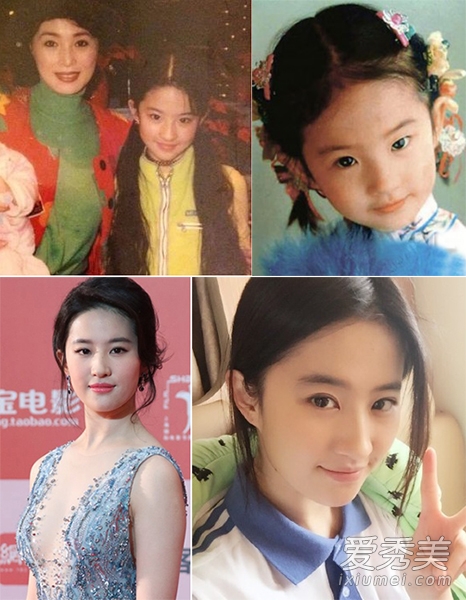 劉亦菲趙麗穎迪麗熱巴 10位女星從小就是美人（圖）