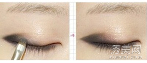 韩式眼妆教程：学化T-ara恩静电眼妆容