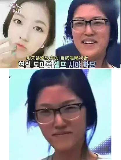 韩国“网红”全是美女？ 卸妆后照片吓死你美女卸妆前后对比照