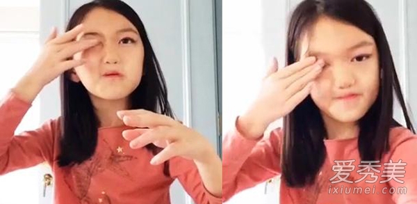 9岁李嫣自拍视频走红 亲授化妆+自拍小秘诀