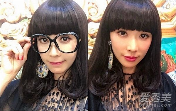 范冰冰林志玲亲证 齐刘海才是检验颜值的利器 明星齐刘海图片