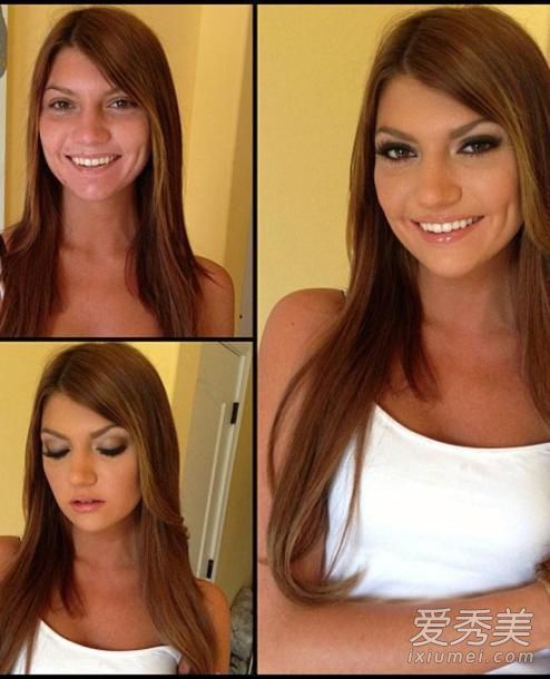 化妆师公开AV演员化妆前后对比照 化妆前后对比照