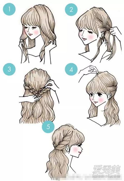 扎头发的详细步骤图解 轻松get7款发型！ 扎头发的步骤图解