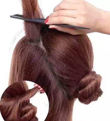 扎发教程：2款韩式马尾发型扎法 韩式马尾发型