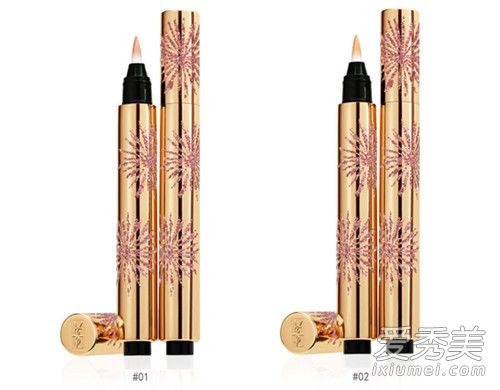 ysl花火明彩筆怎麼樣試色圖片 ysl2017聖誕花火限量禮盒