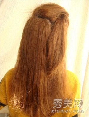 直發怎麼編好看 唯美的韓係扭轉式編盤發