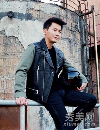 李晨冬季潮范街拍 飞机头时尚帅气