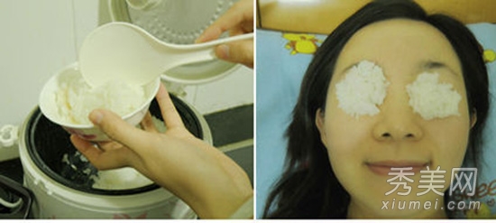 菊花水+米饭 护肤DIY消除黑眼圈