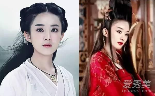 颜值低+不整容 赵丽颖靠造型逆袭变美（图） 赵丽颖今昔对比