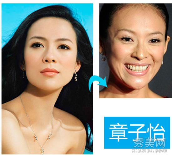 金城武张惠妹变老变肥 保养不当脸变残