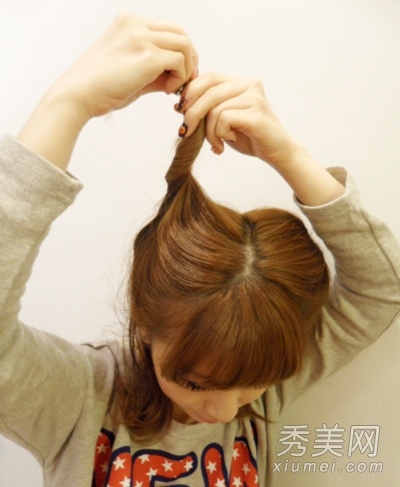 日本人气发型 猫耳朵发型diy技巧