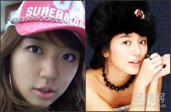 韩国女星假脸走天下 整容对比照判若两人