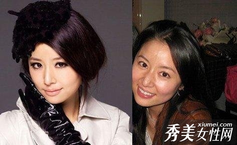 “卸妆死”明星素颜浓妆大不同