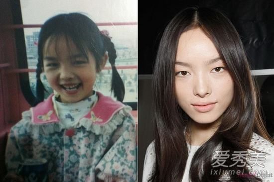 国际超模童年照 刘雯孙菲菲也曾是丑小鸭 明星童年照