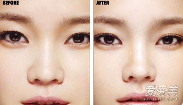 整形级化妆术：塌鼻子怎么化妆？