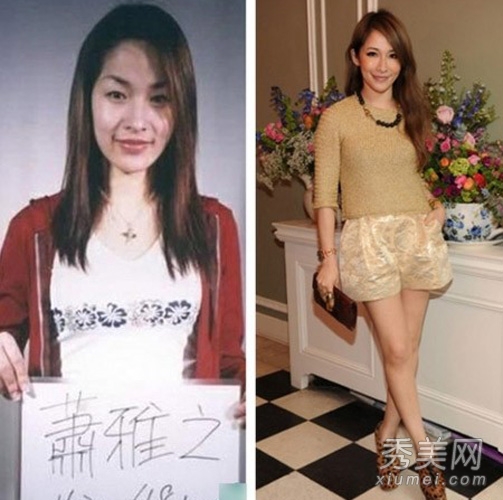 女星早期出道照 天生美OR后天妆扮？