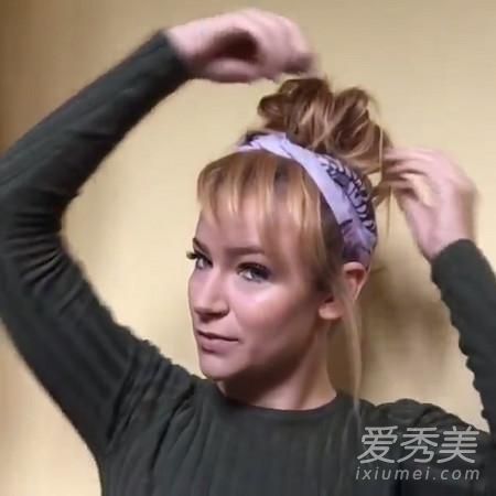 长发怎么扎丸子头 韩系女生最爱的扎法图解 丸子头的扎法图解