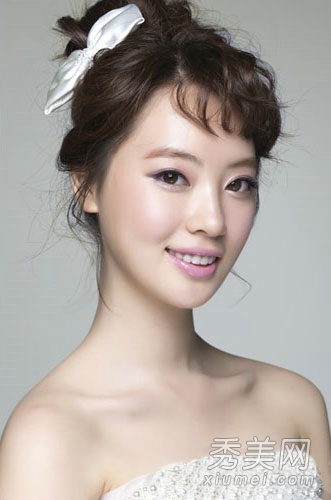 韩式新娘盘发图片 15款发型最美