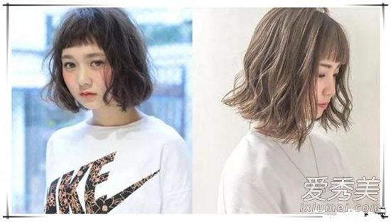 2019流行短发发型图片 时髦微卷短发减龄最显脸小！