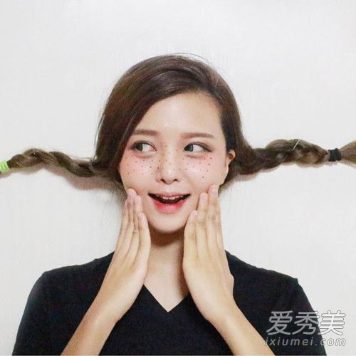 日韩混血好感雀斑妆 小瑕疵的女孩更可爱 雀斑妆教程