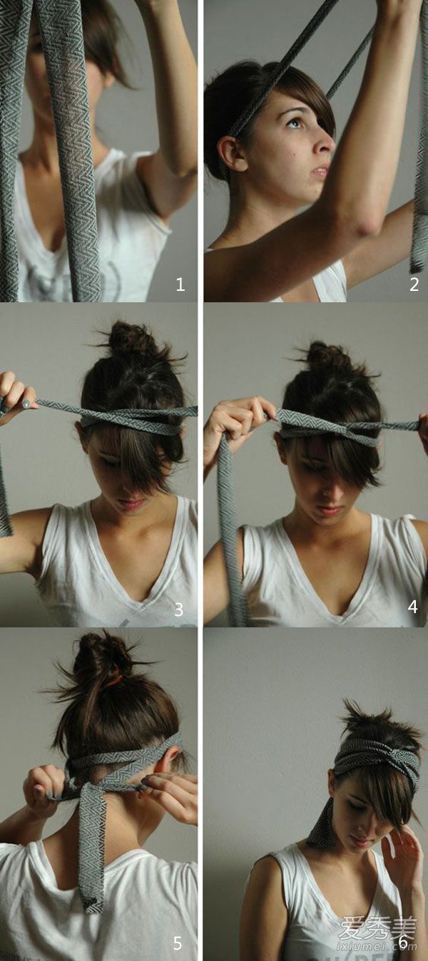 这些发带系法share给你 学会妥妥变时髦 怎么用发带扎发型