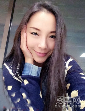 美女ceo达贝妮私照发型 侧分长发女人味