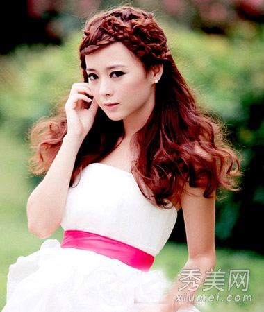 2014韩式新娘发型图片 简单成就美丽