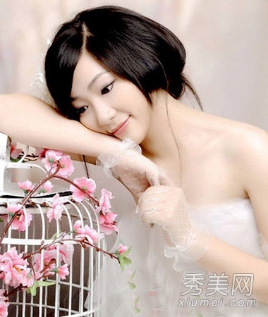 2014韩式新娘发型图片 简单成就美丽