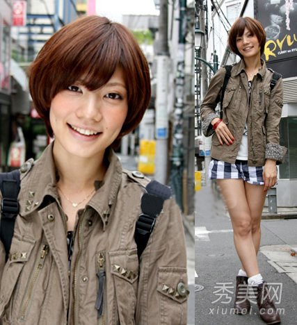 街拍东京美女 如何搭配日系发型与服饰