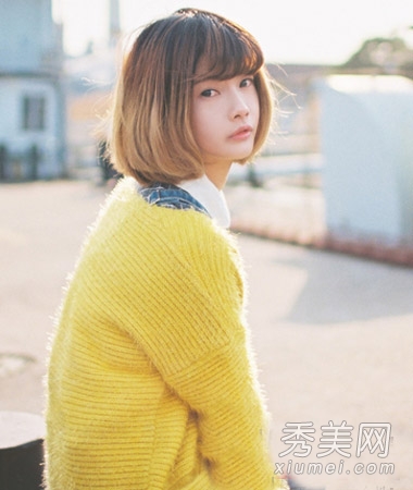2014流行短发发型 波波头甜美最修颜