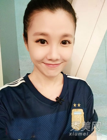 乌贼刘再发威 美女主播刘语熙私照发型盘点
