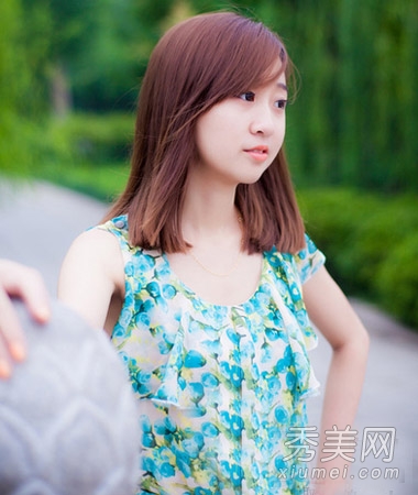 清纯系美女必备清爽齐肩发 时尚淡雅流行