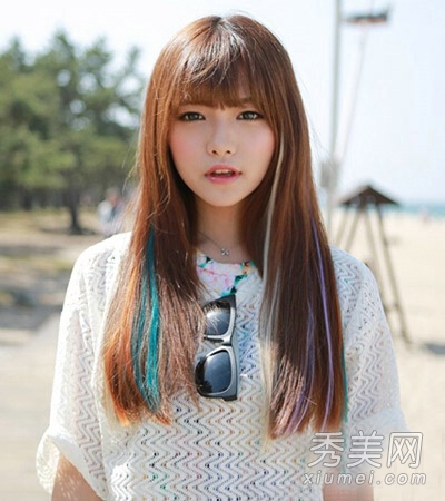 韩范简约流行风 9款长发清新甜美好打理
