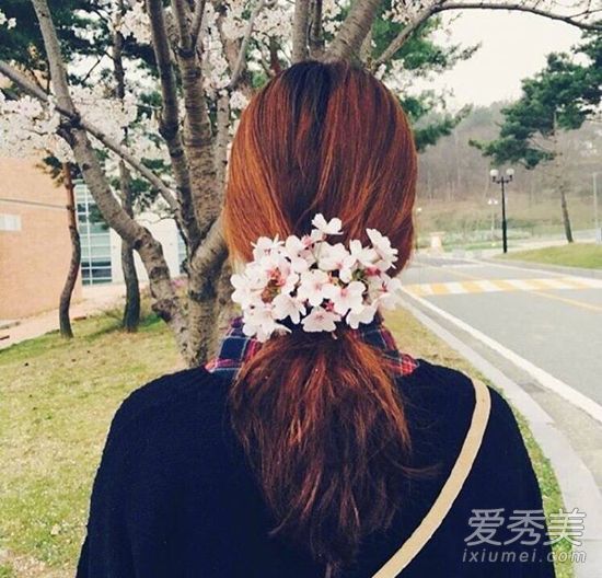春季就爱樱花限定！网友都在扎的“樱花”发型美哭你 春季发型女