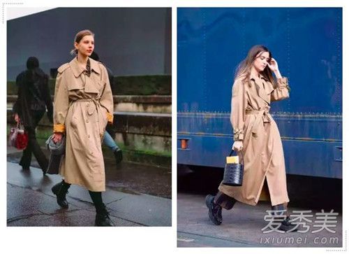 什么样的经典卡其布风衣可以搭配女性照片穿在里面