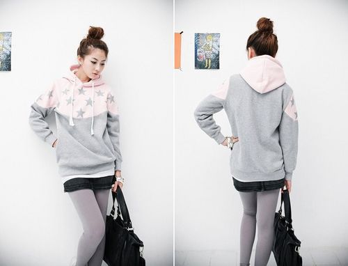 粉红色和温柔的着装塑造冬季纯女士的外观