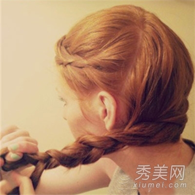 超唯美花环盘发教程 编发diy7步速成