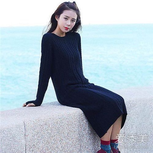 如何在一秒钟内搭配一件长毛衣成为时尚小妖精?