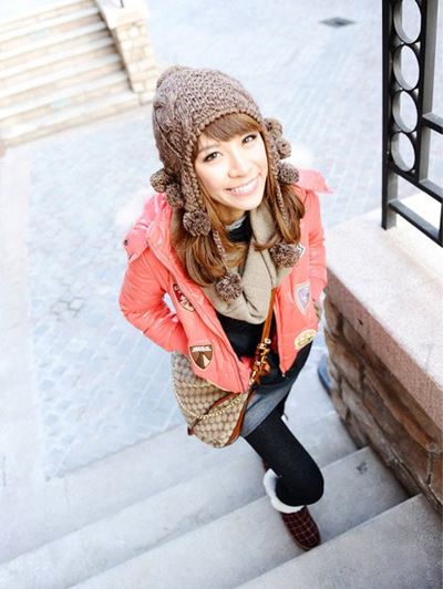 甜美的颜色穿上身是气质女孩