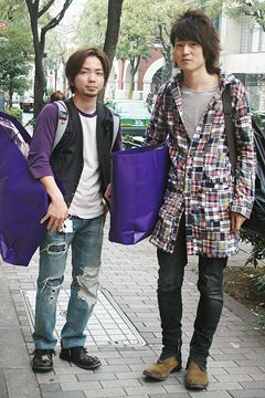 任潮原宿冬季的混合风