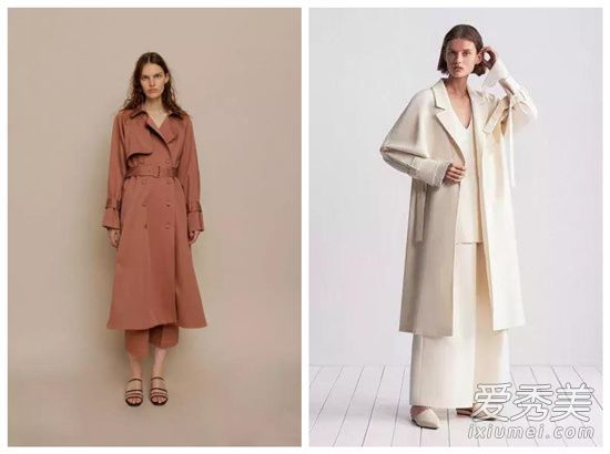 春天什么都不穿就像穿风衣一样！经典双排扣风衣。轮廓风衣搭配