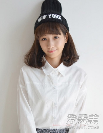 2015学生适合的中长发 梨花头始终是主流