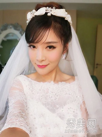 2014新款韓式新娘發型 十一美美結婚去