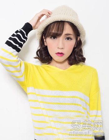 秋冬甜美女生发型 9款空气刘海很流行