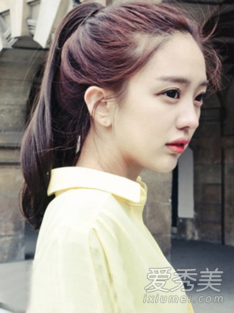 马尾辫的9种扎法 韩式发型清纯减龄
