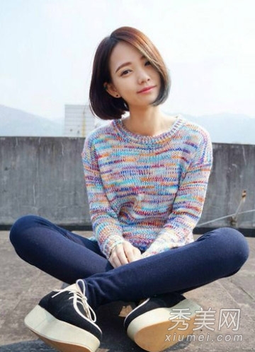 矮个女生适合的短发发型 显高更显小清新