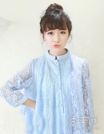2014好看女生发型推荐 丸子头成春夏新宠